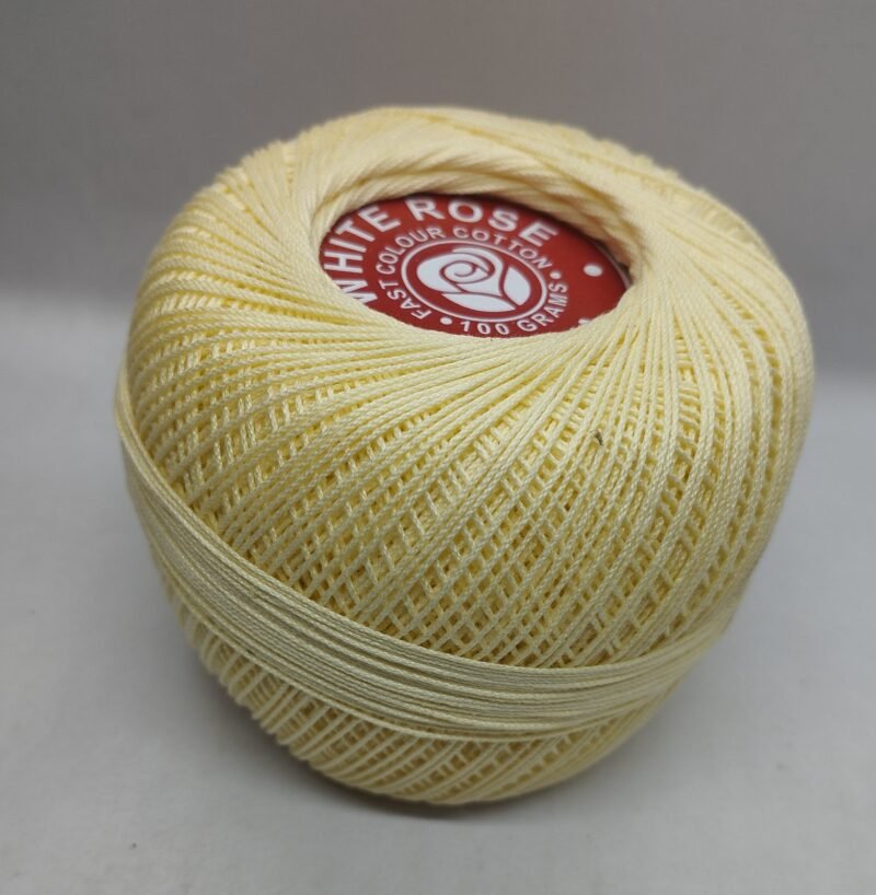 WHITE ROSE 20 no. crochet yarn   SHADE NO. R-927