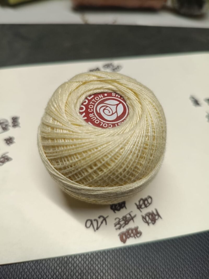 WHITE ROSE 40 no. tatting yarn 20 grams ball shade no. R-927