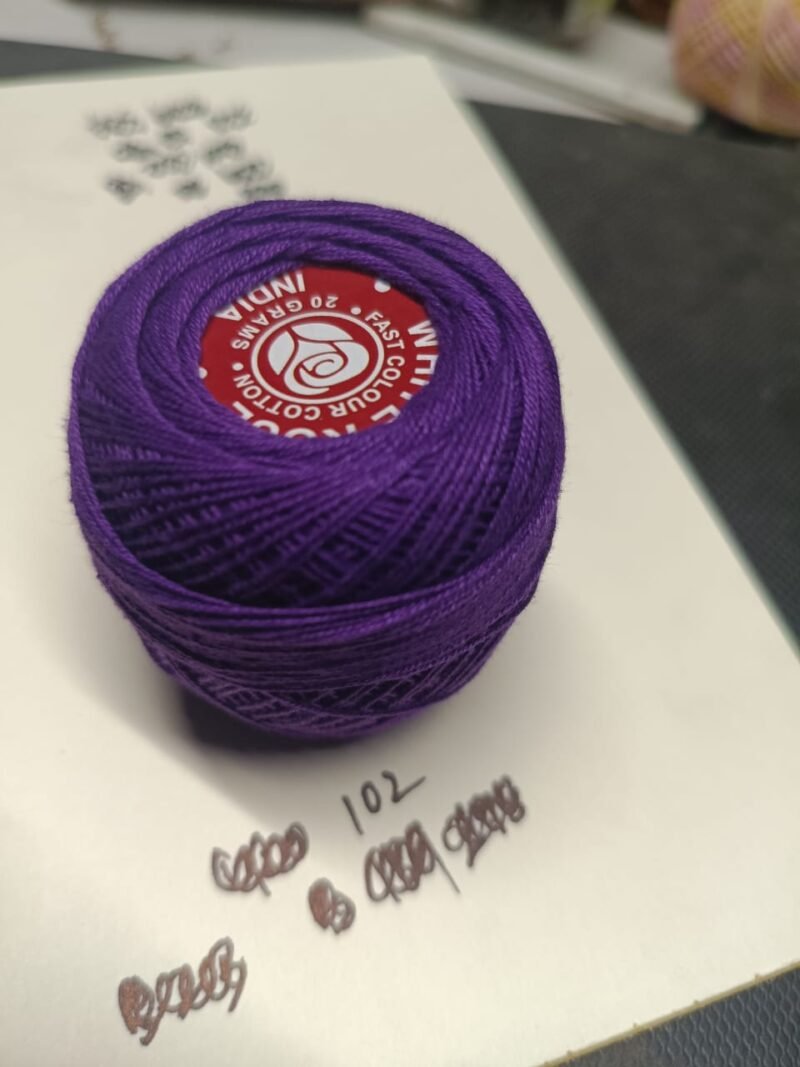 WHITE ROSE 40 no. tatting yarn 20 grams ball shade no. R-102
