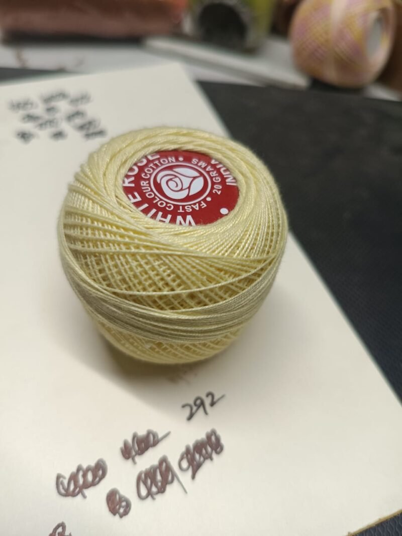 WHITE ROSE 40 no. tatting yarn 20 grams ball shade no. R-292
