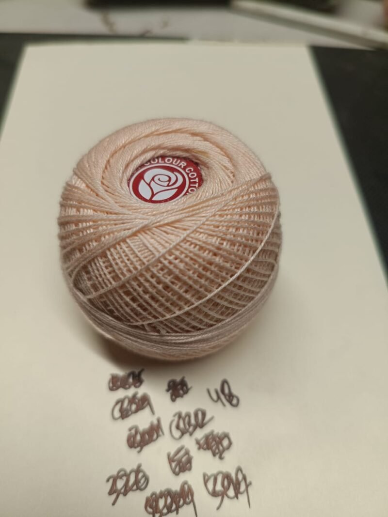 WHITE ROSE 40 no. tatting yarn 20 grams ball shade no. R-048