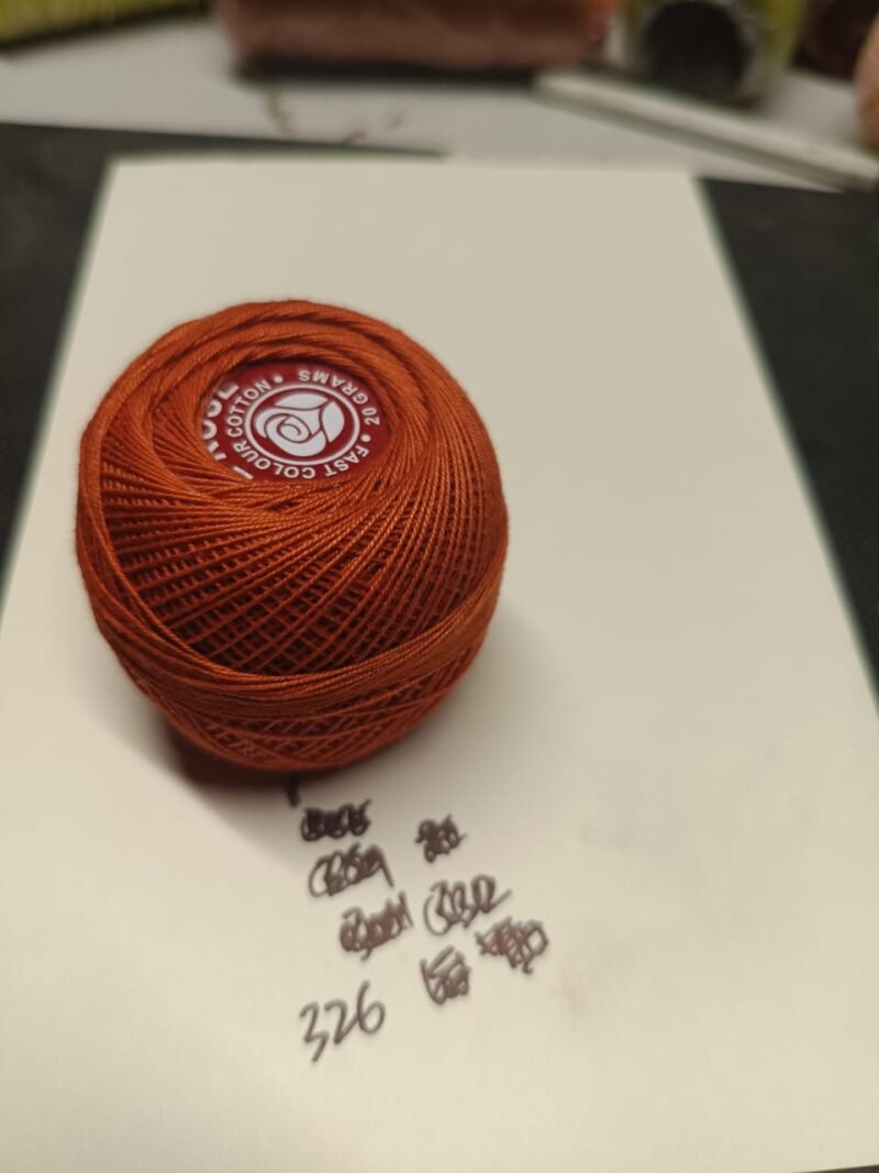WHITE ROSE 40 no. tatting yarn 20 grams ball shade no. R-326