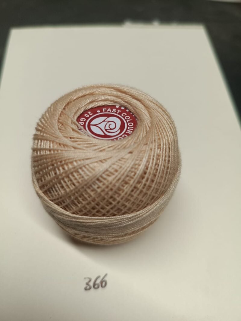 WHITE ROSE 40 no. tatting yarn 20 grams ball shade no. R-366