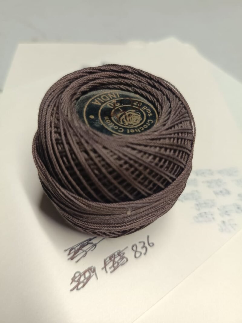 WHITE ROSE 20 no. crochet yarn 20 grams per ball  SHADE NO. R-836