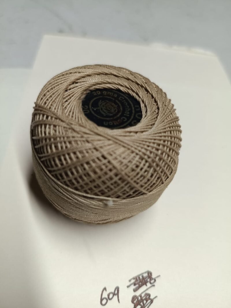 WHITE ROSE 20 no. crochet yarn 20 grams per ball  SHADE NO. R-609