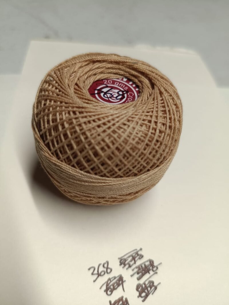 WHITE ROSE 20 no. crochet yarn 20 grams per ball  SHADE NO. R-368