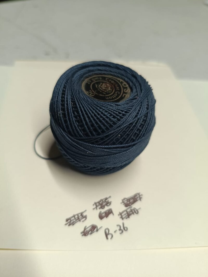 WHITE ROSE 20 no. crochet yarn 20 grams per ball  SHADE NO. R-B-36