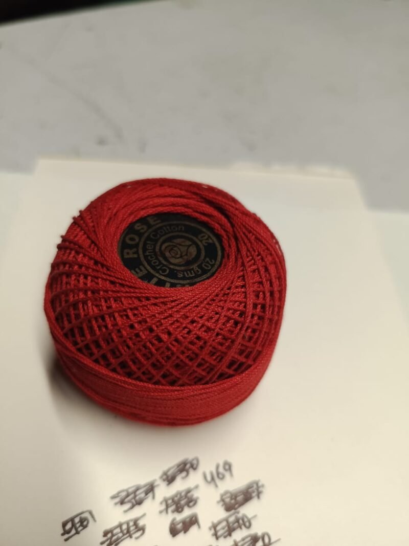 WHITE ROSE 20 no. crochet yarn 20 grams per ball  SHADE NO. R-469