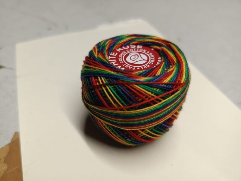 WHITE ROSE 20 no. crochet yarn 20 grams per ball  SHADE NO. R-C-695