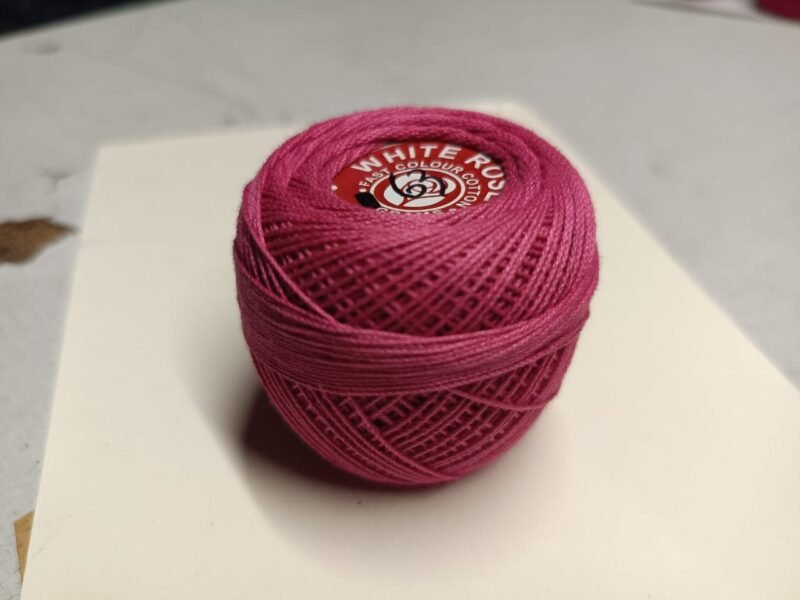 WHITE ROSE 20 no. crochet yarn 20 grams per ball  SHADE NO. R-063