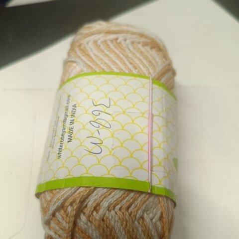 Whitre Rose Knitting cotton 3 ply(chain structure)  shade no. R-368 M
