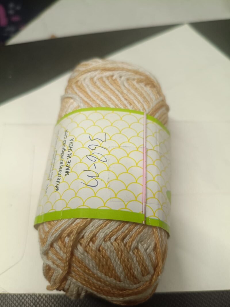 Whitre Rose Knitting cotton 3 ply(chain structure)  shade no. R-368 M
